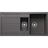 Blanco Lavello una vasca con vaschetta e gocciolatoio METRA 6 S 1518878 finitura grigio roccia da 100x50 cm - Sopratop