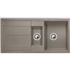 Blanco PRONTA CONSEGNA - Blanco Lavello una vasca con vaschetta e gocciolatoio METRA 6 S 1517355 finitura tartufo da 100x50 cm - Sopratop