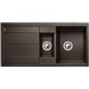 Blanco Lavello una vasca con vaschetta e gocciolatoio METRA 6 S 1515046 finitura caffè da 100x50 cm - Sopratop