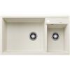 Blanco PRONTA CONSEGNA - Blanco Lavello due vasche con gocciolatoio METRA 9 1527121 finitura soft white da 86x50 cm - Sopratop
