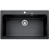 Blanco PRONTA CONSEGNA - Blanco Lavello una vasca NAYA XL 9 1521811 finitura antracite da 86x51 cm - Sopratop