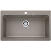 Blanco PRONTA CONSEGNA - Blanco Lavello una vasca NAYA XL 9 1521819 finitura tartufo da 86x51 cm - Sopratop