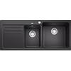 Blanco Lavello una vasca con gocciolatoio sx NAYA 8 S 1525779 finitura antracite da 116x50 cm - Sopratop