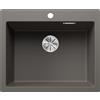 Blanco Lavello una vasca PLEON 6 1527320 finitura grigio vulcano da 61.5x51 cm - Sopratop