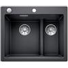 Blanco Lavello una vasca SX con vaschetta PLEON 6 Split 1521689 finitura antracite da 61.5x51 cm - Sopratop