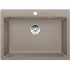 Blanco PRONTA CONSEGNA - Blanco Lavello una vasca PLEON 8 1518343 finitura tartufo da 70x51 cm - Sopratop