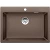 Blanco Lavello una vasca PLEON 8 1518344 finitura caffè da 70x51 cm - Sopratop