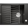Blanco PRONTA CONSEGNA - Blanco Lavello una vasca con gocciolatoio ELON 45 S 1525879 finitura nero da 65x50 cm - Sopratop
