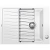 Blanco Lavello una vasca con gocciolatoio ELON 45 S 1520993 finitura bianco da 65x50 cm - Sopratop