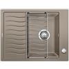 Blanco Lavello una vasca con gocciolatoio ELON 45 S 1520996 finitura tartufo da 65x50 cm - Sopratop