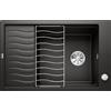 Blanco PRONTA CONSEGNA - Blanco Lavello una vasca con gocciolatoio ELON XL 6 S 1525882 finitura nero da 78x50 cm - Sopratop