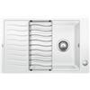 Blanco Lavello una vasca con gocciolatoio ELON XL 6 S 1518739 finitura bianco da 78x50 cm - Sopratop