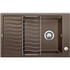 Blanco Lavello una vasca con gocciolatoio ELON XL 6 S 1518744 finitura caffè da 78x50 cm - Sopratop