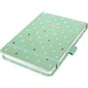 SIGEL Blocco note Jolie A6+ con copertina rigida | JN396, puntinato, 158 pagine FSC, per idee e appunti, chiusura elastica, verde menta