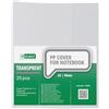 D.RECT Set di 25 Copertine per Quaderni, Formato DIN A5, Trasparenti, in Pellicola di Polipropilene Resistente e Lavabile, Spessore 90 mic