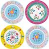 Talking Tables Piatti di carta floreali colorati bohémien, confezione da 24 stoviglie usa e getta per feste di compleanno di bambini, decorazioni per feste a tema hawaiano, picnic estivi, barbecue, 23