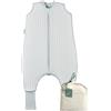 molis & co molis&co - Sacco Nanna con piedini e calze - Sacco nanna primaverile e autunno - Sacco nanna 1 tog - Leggermente Imbotito - 100% Cotone (Oeko-TEX 100) -Dawn Stripes (3 anni)