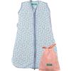 molis & co MOLIS&CO - Sacco Nanna Estivo Per Neonati 0.5 TOG - Ultra-Fresco E Leggero 100% Cotone Oeko-TEX 100 - Blue Garden (18-36 Mesi)
