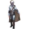 Rubie's Rubies Costume Mandalorian per bambini Green Collection, costume sostenibile, tuta stampata, mantello e maschera, ufficiale Marvel per Carnevale, Halloween, Natale e compleanno