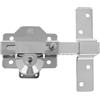 Amig - Serratura di sovrapposizione per porte con cilindro di sicurezza e chiavistello di apertura - Acciaio - Finitura Martel - Cilindro 70 mm - Include 5 chiavi a maglia - 105 x 170 mm