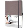 SIGEL Taccuino premium Conceptum A4 con copertina rigida | CO690, puntinato, tortora, 194 pagine, come diario personale, bullet journal, quaderno delle idee o quaderno per la scrittura