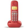 Gigaset A170 Telefono Portatile, Ampio Display Illuminato, Lista Chiamate Effettuate, Ricevute e Perse, Rosso [ITALIA]