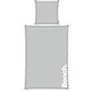 Herding Bench Set Biancheria da Letto, Urban Grey, Federa ca. 80x80 cm, Copripiumino ca. 155x220 cm, Con Zip di Marca Scorrevole, 100% Cotone, Colore: Grigio/Bianco, Codice Art.: 4412601039