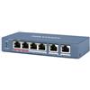 Hikvision Switch Pro Series 6 porte unmanaged 4 Mbps PoE 60W +2 uplink Mbps - DS-3E0106HP-E