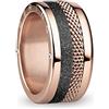 BERING Arctic Symphony Collection Tejo 7 - Anello da donna in acciaio inox, finitura lucida, color oro rosa