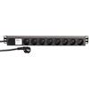 Adam Hall Cables Adam Hall 19 Parts 87478 - Ciabatta da 19" a 8 prese, norma francese