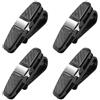 Youery Porta Occhiali per Auto, 4 Pezzi Porta Occhiali da Sole Auto, Per Occhiali da Sole da Visiera Per Auto Porta Occhiali Clip Per Biglietti da Visita Supporto, Rotazione 180 °