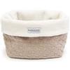 BAMBOOM Cestino Portaoggetti per il Bagno Honey - Cm 14x20x14h - Sand