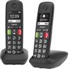 GIGASET Telefoni Cordless Gigaset E290 Duo D Numeri Grandi Nero
