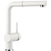 Blanco Miscelatore monocomando con doccetta estraibile LINUS-S 1516692 finitura bianco
