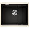 Blanco PRONTA CONSEGNA - Blanco Lavello una vasca ETAGON 500-U 1525155 in ceramica nero da 54x45.6 cm - Sottotop