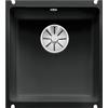 Blanco Lavello una vasca SUBLINE 375-U 1516044 in ceramica nero da 41.4x45.6 cm - Sottotop