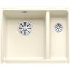 Blanco Lavello una vasca con vaschetta SUBLINE 350/150-U 1519597 in ceramica magnolia da 56.7x45.6 cm - Sottotop