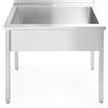 Hendi Tavolo Lavello Singolo Budget Line - Da Montare Profondita: 600 Mm 1000x600x(h)850mm 811023