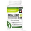 VITATIV MAGNESIO Carbonato Puro 95% VITATIV® | Integratore Magnesio Completo in Polvere per Energia, Antistress e Benessere Mentale | Riduce Stanchezza e Affaticamento | Memoria | 714mg dose | 200g (80 dosi)