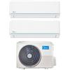 Midea Condizionatore Climatizzatore Midea Dual Split Inverter Evolution R-32 9000+9000 BTU Con M2OE-18HFN8-Q Wi-Fi Optional