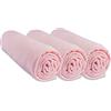 Easy dort Set di 3 lenzuola 40 x 80 cm, estensibili per 40 x 90 cm, 40 x 80 cm, 100% cotone, rosa, traspirante, sonno sano, marchio Easy Dort | certificato Oeko Tex | Made in Europe