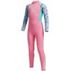 Gogokids Muta Termica per Bambina Ragazze - Costumi da Bagno Intero Muta da Sub Bambini 2.5mm Neoprene Costumi da Mare per Surf Diving Snorkeling Nuotare Protezione Solare UV 50+, Blu, XXL