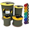 EdcX 4mm Nylon Paracord 550 30m (100 Piedi) - Tipo III, Corda 100% Nylon, Corda 7 Fili, Corda Nylon 4mm in Tinta Unita (Orange Yellow, 30 m)