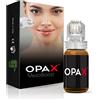 Opax Dermaroller 0.5 mm Per Microneedling Viso, Beauty rullo labbra - Siero 10ml Con Acido Ialuronico Viso, Coenzima Q10, Collagene E Acido Ialuronico, Elastina
