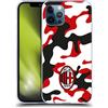 Head Case Designs Licenza Ufficiale AC Milan Camouflage Modelli Cresta Custodia Cover in Morbido Gel Compatibile con Apple iPhone 12 / iPhone 12 PRO
