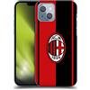 Head Case Designs Licenza Ufficiale AC Milan Rosso E Nero Stemma Custodia Cover Dura per Parte Posteriore Compatibile con Apple iPhone 14