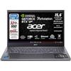 Acer Notebook, Intel i7-1255U 12th, 10 Core 4.7Ghz, 32 Gb Ram, SSD Pci da 1 Tb, 15.6 FHD Ips, Geforce Nvidia RTX 2050 Tastiera retroilluminata, finger, Wi-Fi 6, lan, hdmi, Win 11 Pro, pronto all'uso