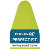 Encasa XO Copriasse da Stiro, Termoriflettente 125x39 cm | Verde lime, Universale | Tessuto Cotone | Imbottitura Fibra 5 mm | Cordone Elastico, Clip | Resistente Calore