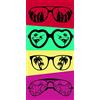 Miracle Home. Telo mare in microfibra Sunglasses, 100% Poliestere, 75 X 145 cm. 11750