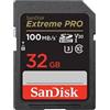 Sandisk 32GB Scheda microSDHC Sandisk UHS-I Class 10 Extreme Pro [SDSDXXO-032G-GN4IN]